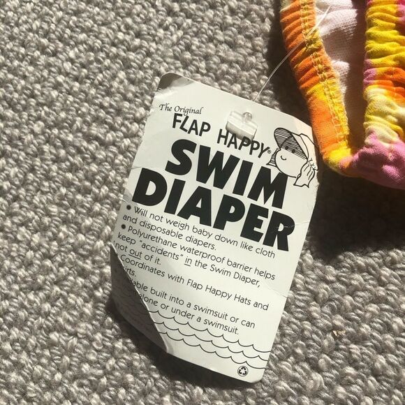 🍭6/$30 NWT Flap Happy Tropical Swim Diaper 6 mo - Picture 5 of 7